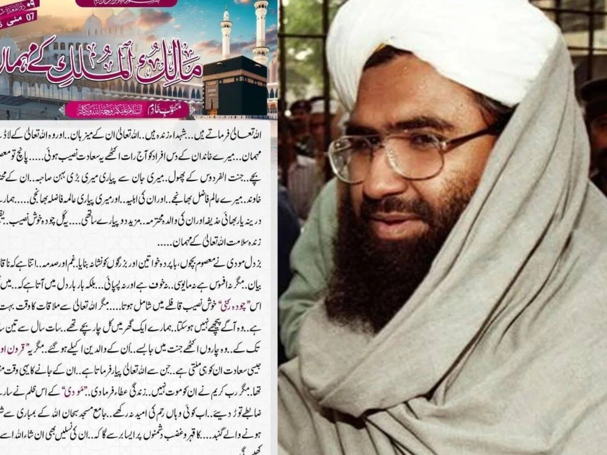 Indian strikes in Pakistan kill Jaish chief Masood Azhar’s 10 family members, 4 close aides, Masood said- I am sad to have survived the attack